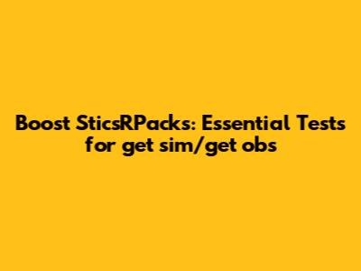 Boost SticsRPacks: Essential Tests for get_sim/get_obs