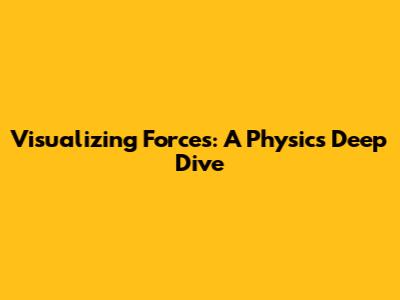 Visualizing Forces: A Physics Deep Dive